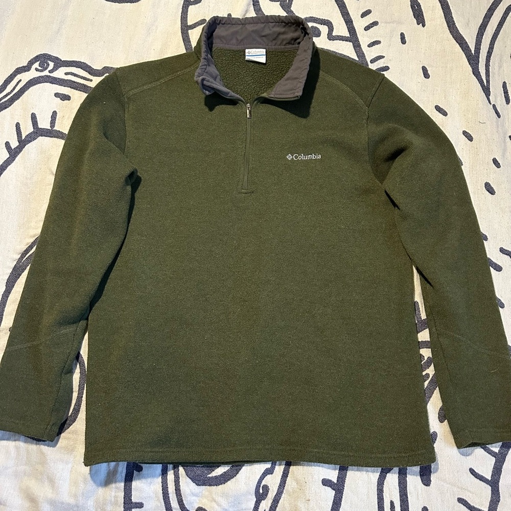 Columbia Olive Green Fleece Jacket